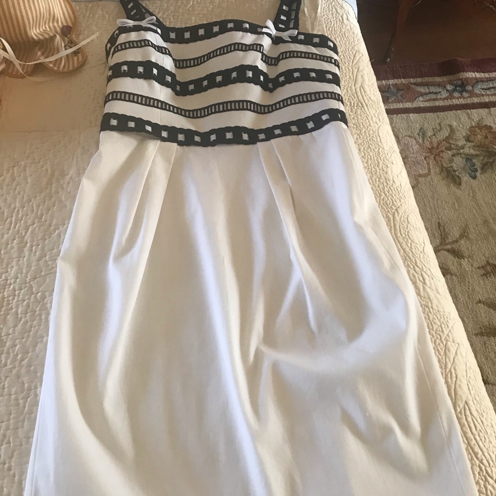 Elegant Black and White Dress by Luisa Spagnoli
